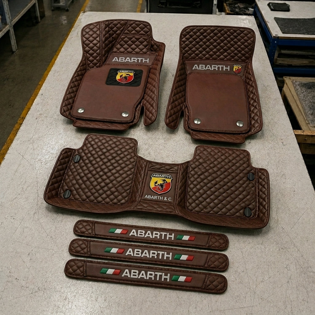 Set di Tappetini Auto Premium in Pelle Ecologica — Protezione Elegante per la Tua Auto