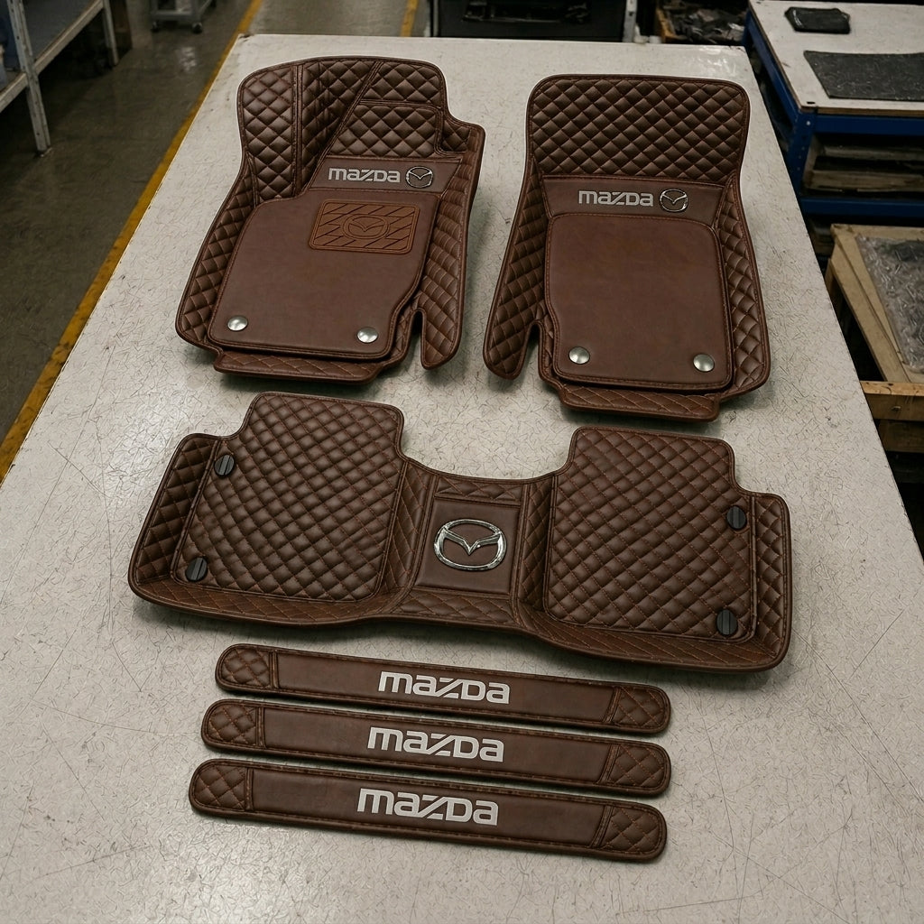 Set di Tappetini Auto Premium in Pelle Ecologica — Protezione Elegante per la Tua Auto