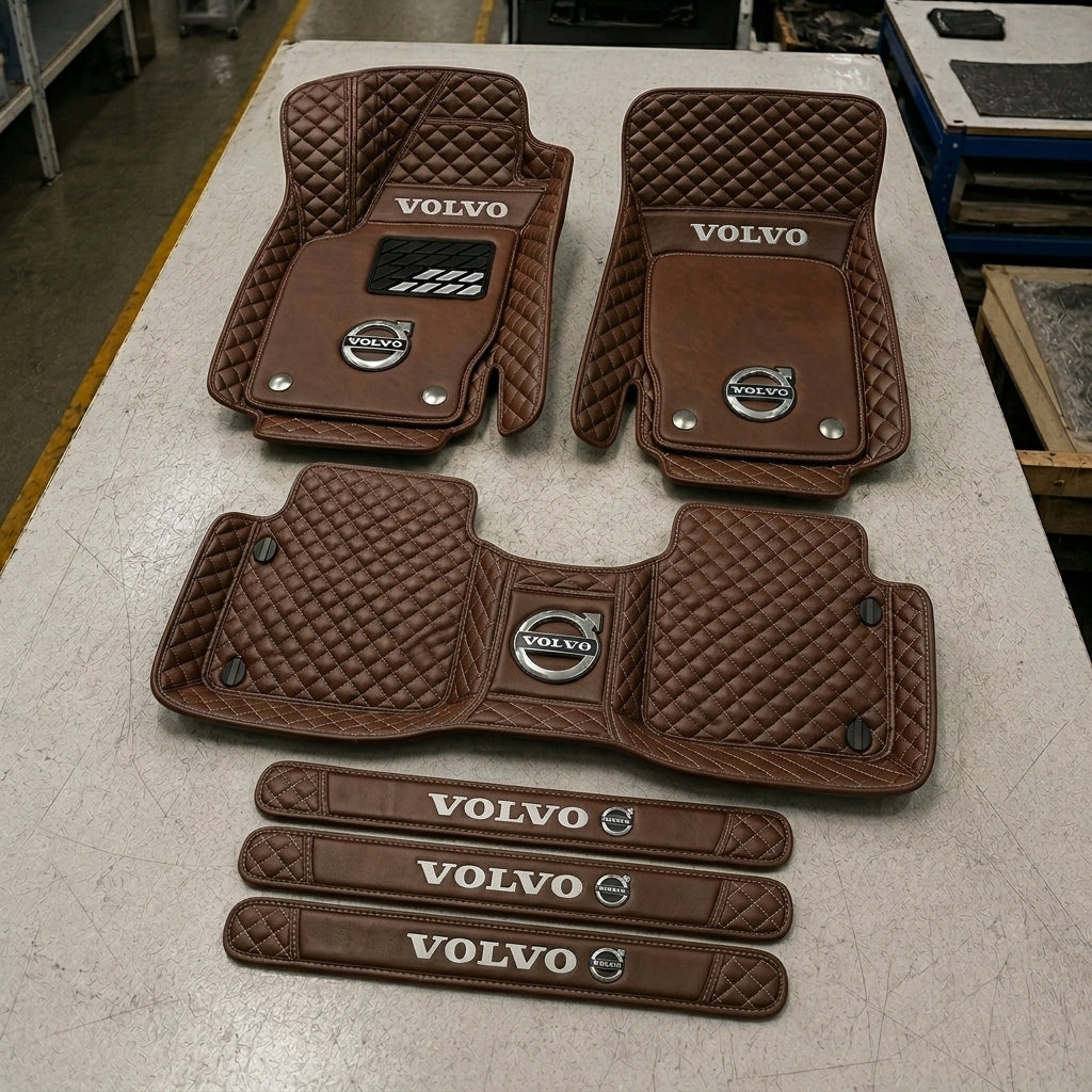 Set di Tappetini Auto Premium in Pelle Ecologica — Protezione Elegante per la Tua Auto