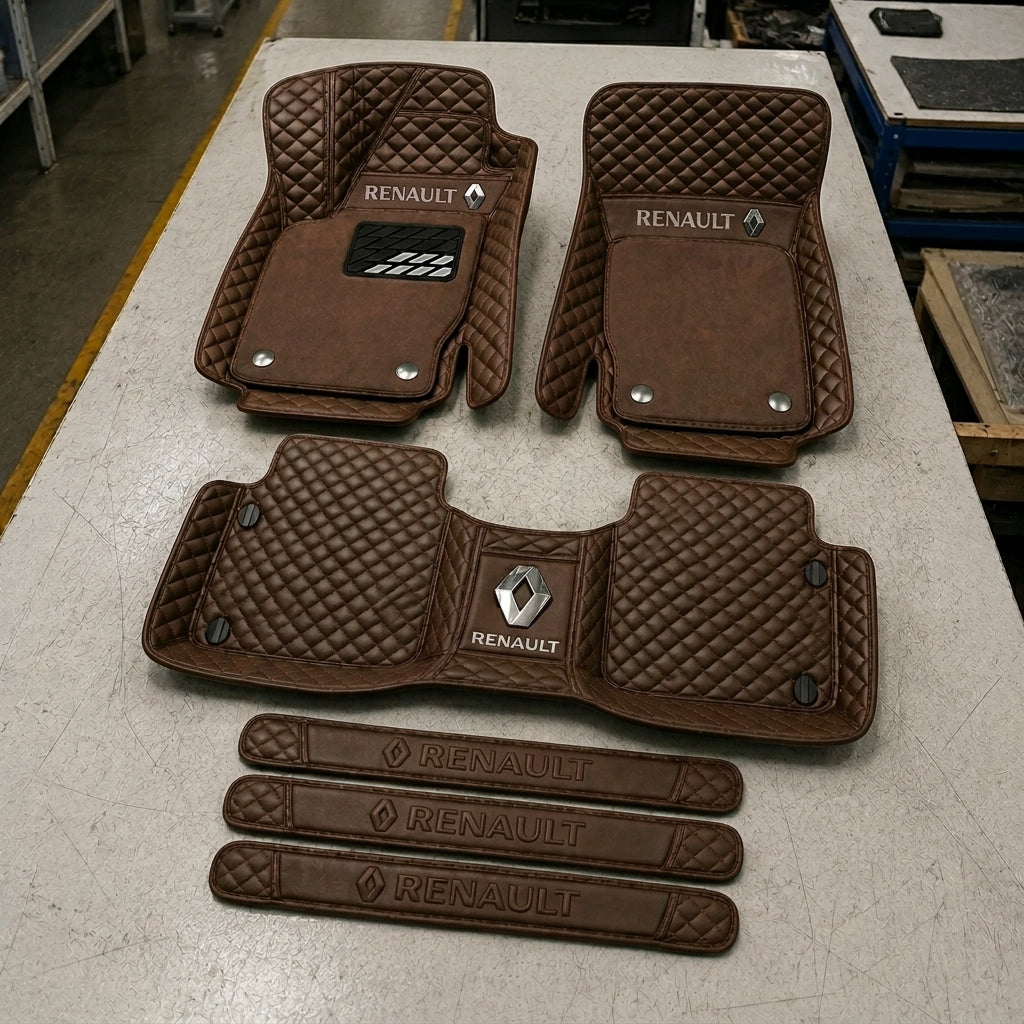 Set di Tappetini Auto Premium in Pelle Ecologica — Protezione Elegante per la Tua Auto