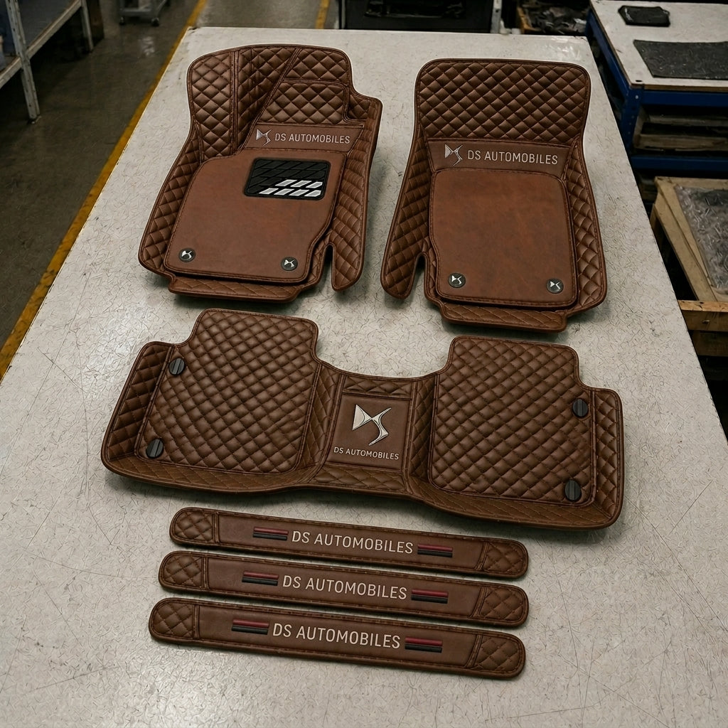 Set di Tappetini Auto Premium in Pelle Ecologica — Protezione Elegante per la Tua Auto