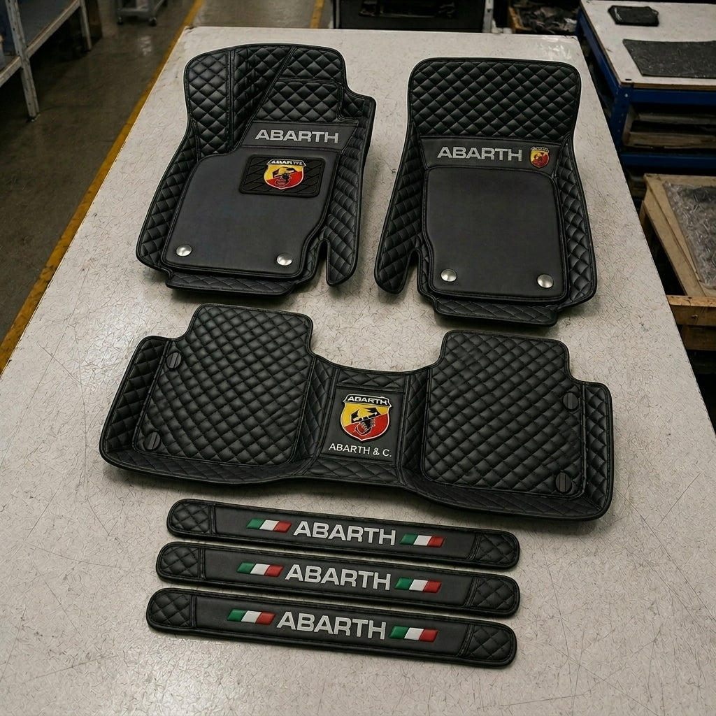 Set di Tappetini Auto Premium in Pelle Ecologica — Protezione Elegante per la Tua Auto
