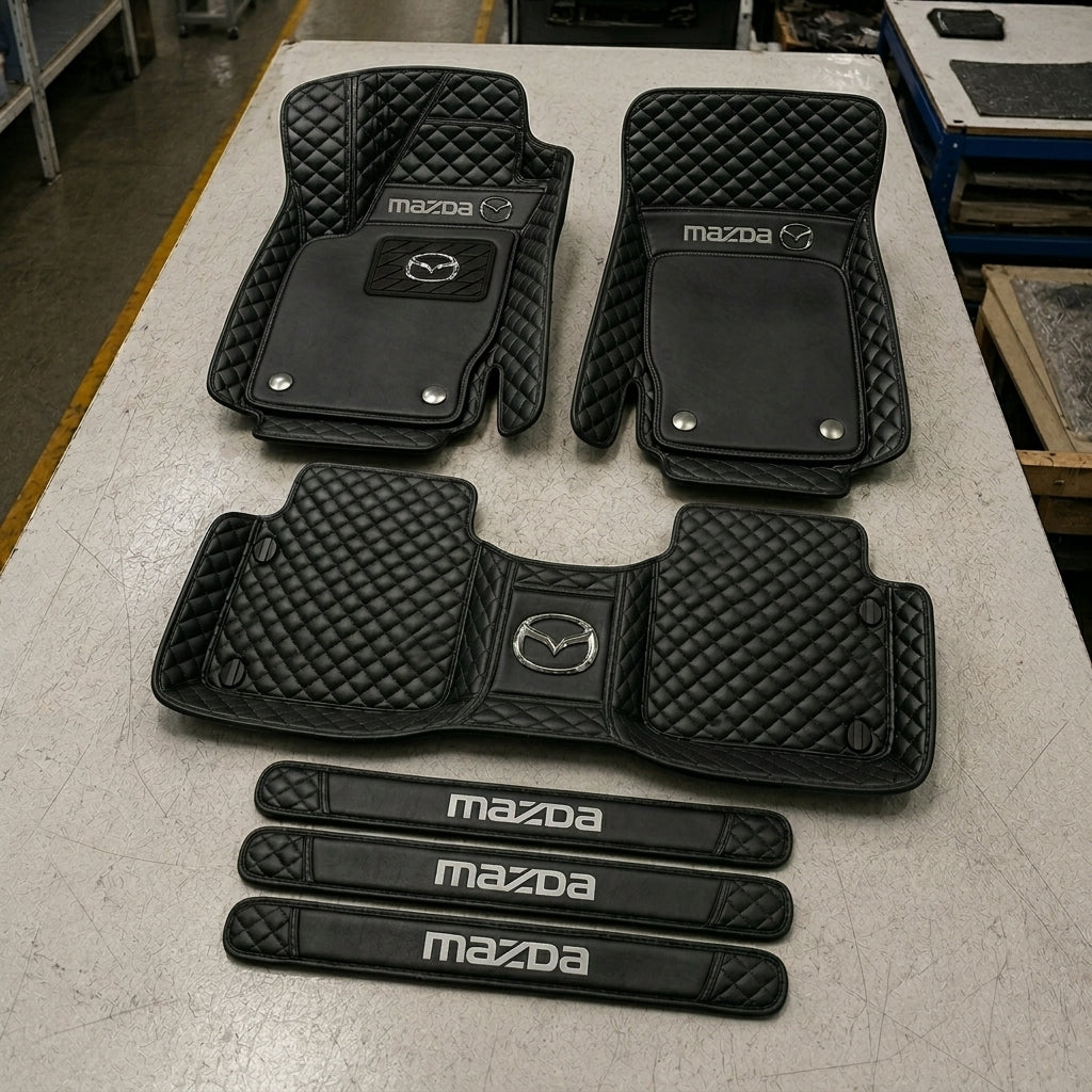 Set di Tappetini Auto Premium in Pelle Ecologica — Protezione Elegante per la Tua Auto