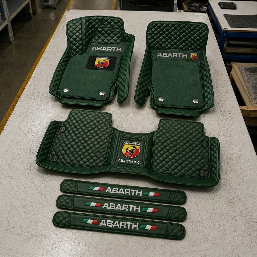 Set di Tappetini Auto Premium in Pelle Ecologica — Protezione Elegante per la Tua Auto