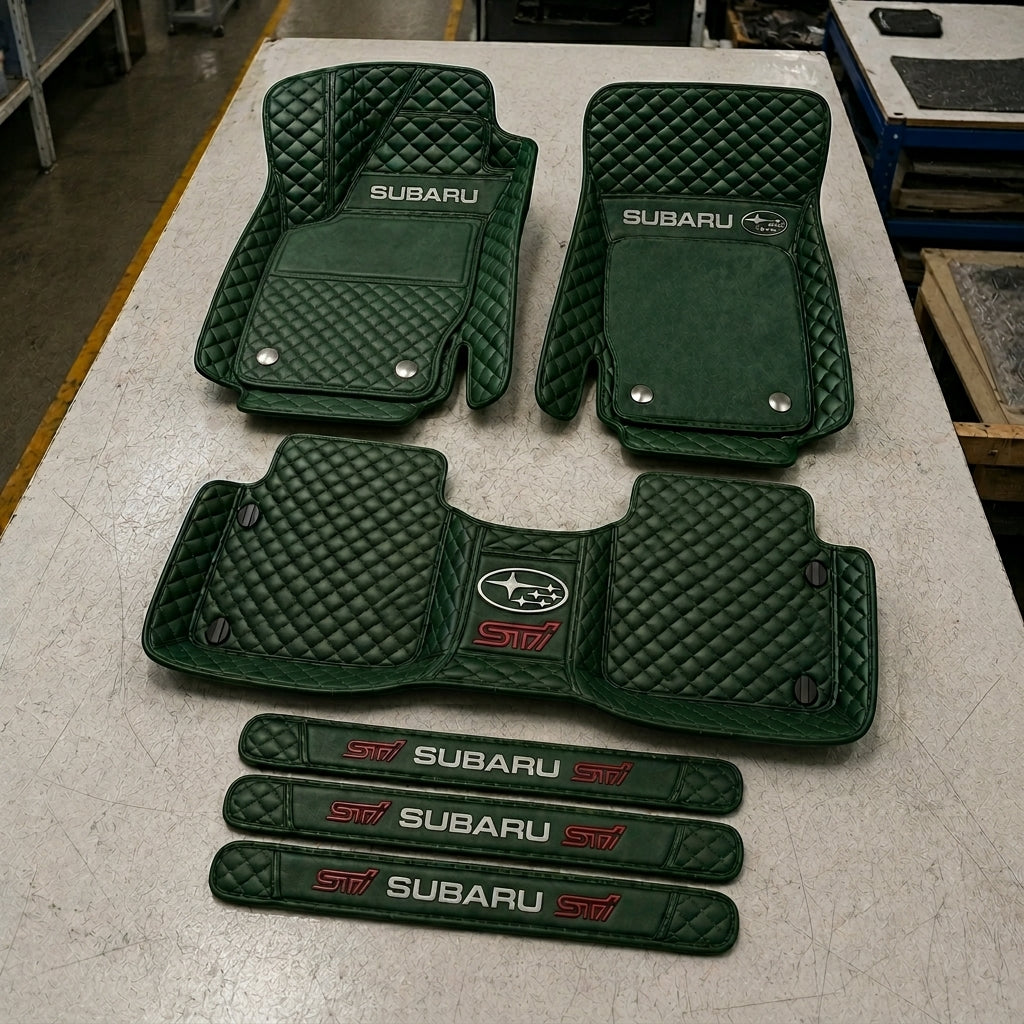 Set di Tappetini Auto Premium in Pelle Ecologica — Protezione Elegante per la Tua Auto