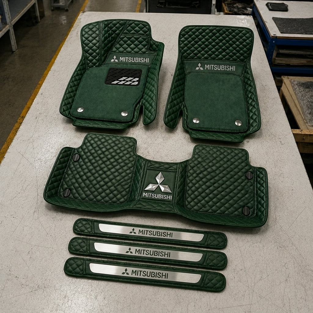 Set di Tappetini Auto Premium in Pelle Ecologica — Protezione Elegante per la Tua Auto
