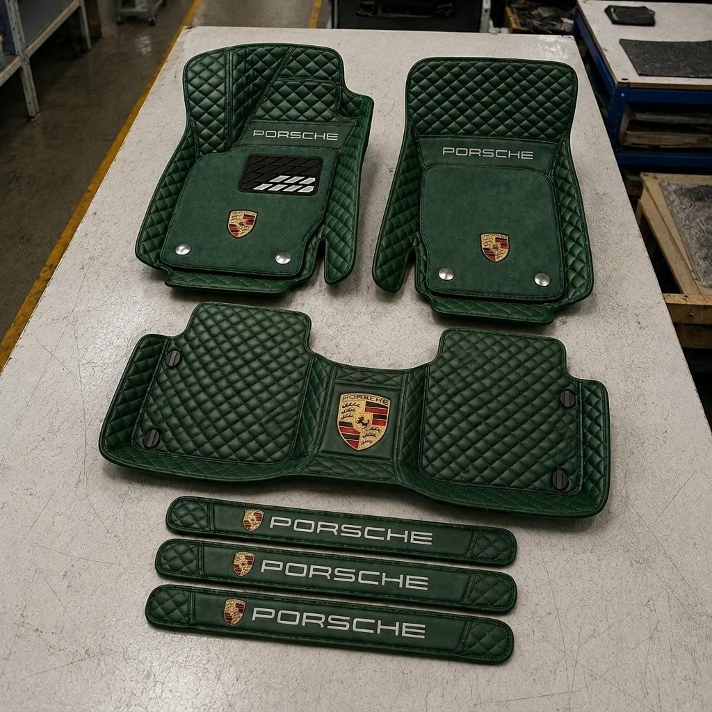 Set di Tappetini Auto Premium in Pelle Ecologica — Protezione Elegante per la Tua Auto