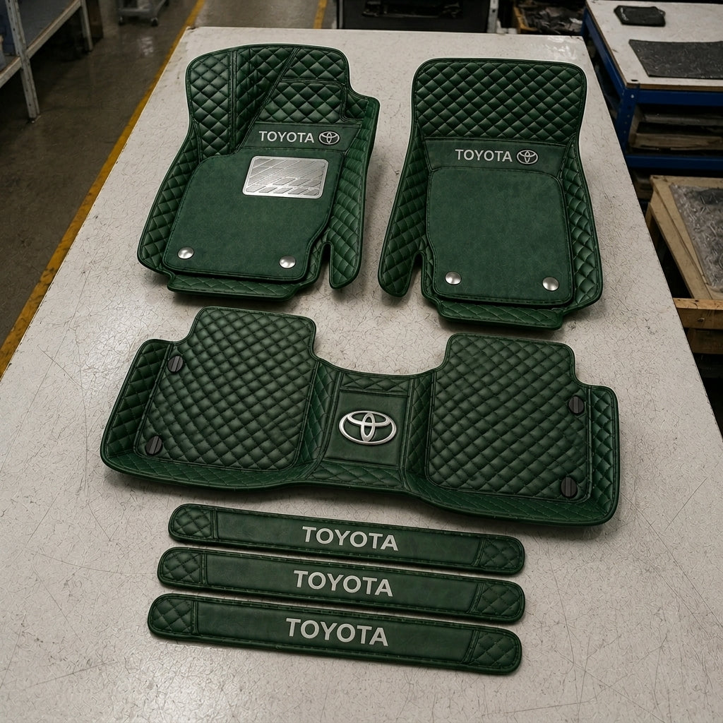 Set di Tappetini Auto Premium in Pelle Ecologica — Protezione Elegante per la Tua Auto