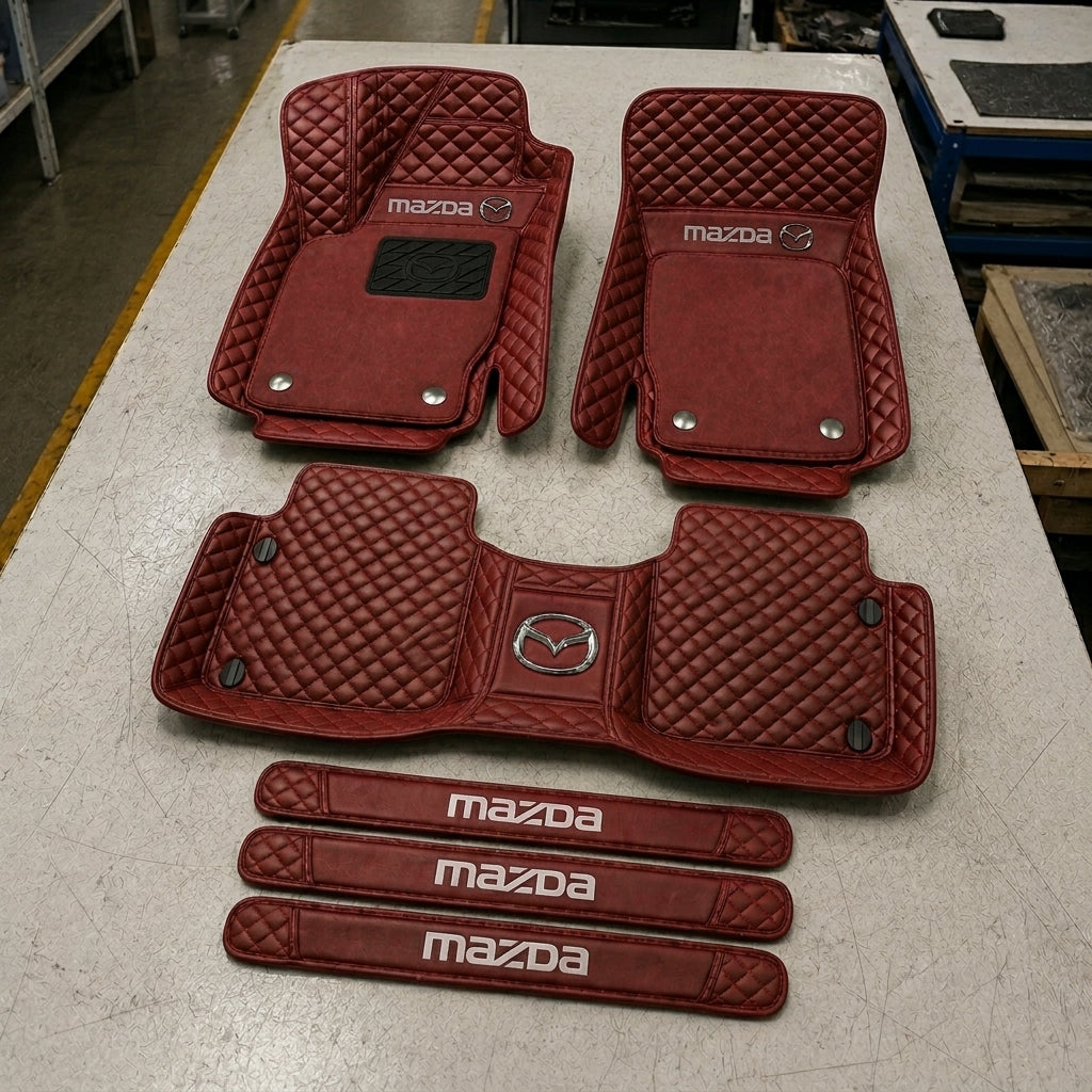 Set di Tappetini Auto Premium in Pelle Ecologica — Protezione Elegante per la Tua Auto