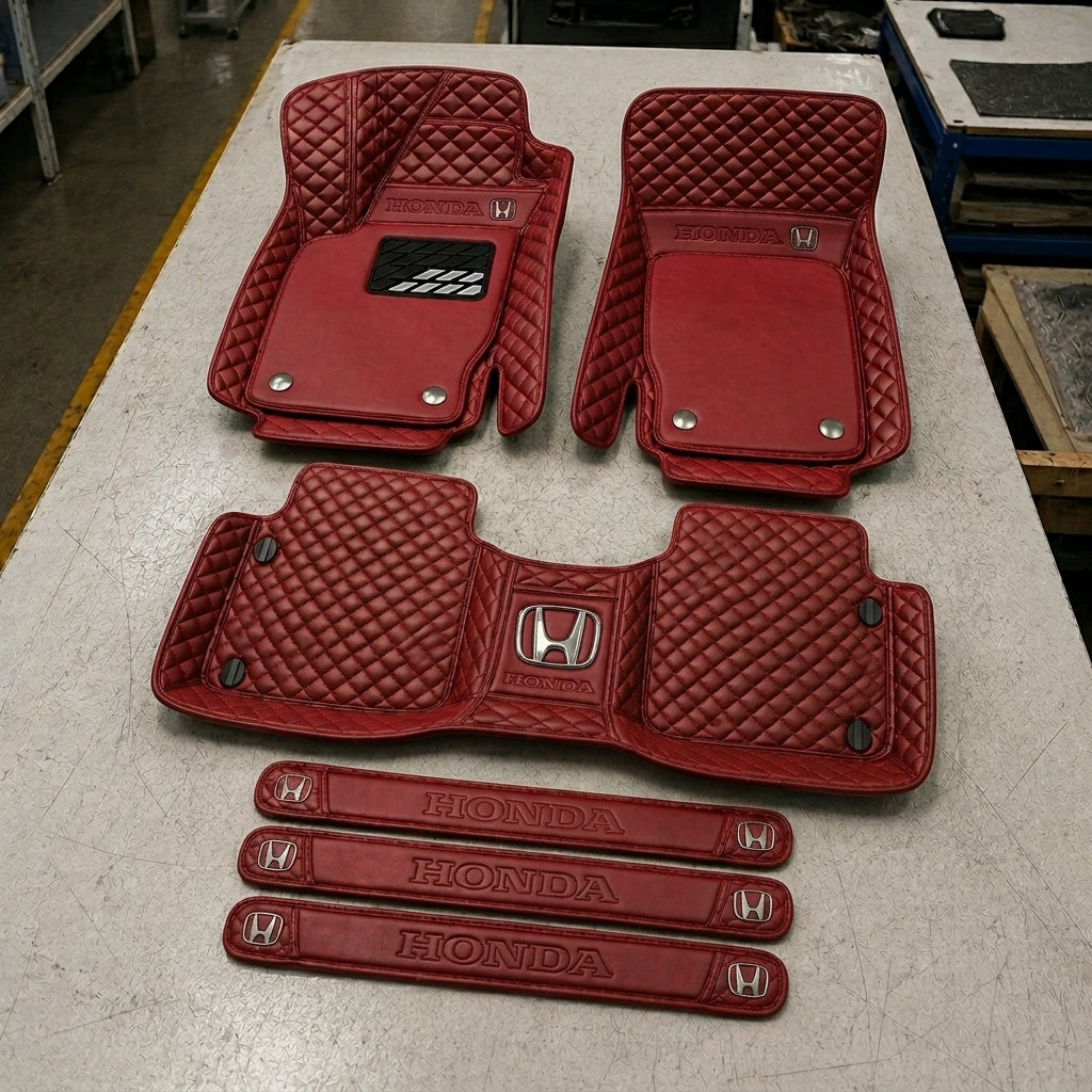 Set di Tappetini Auto Premium in Pelle Ecologica — Protezione Elegante per la Tua Auto