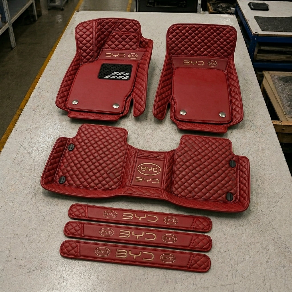 Set di Tappetini Auto Premium in Pelle Ecologica — Protezione Elegante per la Tua Auto