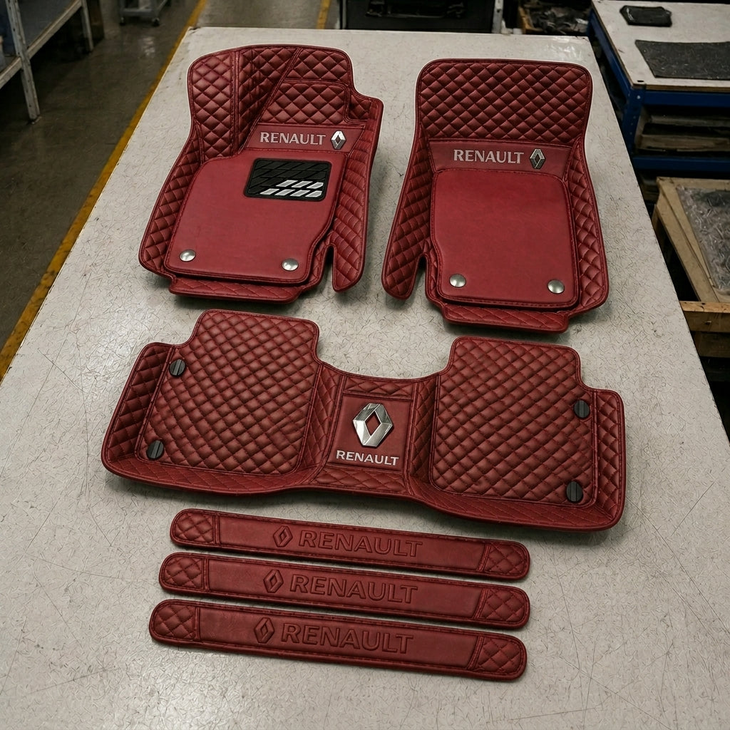 Set di Tappetini Auto Premium in Pelle Ecologica — Protezione Elegante per la Tua Auto